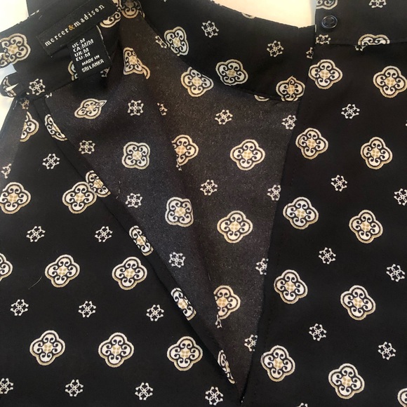 Mercer & Madison patterned top, Sz M - Picture 4 of 7